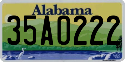 AL license plate 35AO222