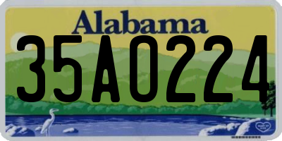 AL license plate 35AO224