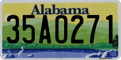 AL license plate 35AO271