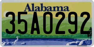 AL license plate 35AO292