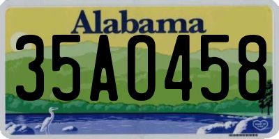 AL license plate 35AO458