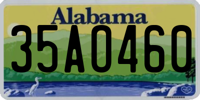 AL license plate 35AO460