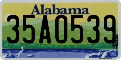 AL license plate 35AO539