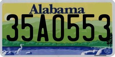 AL license plate 35AO553