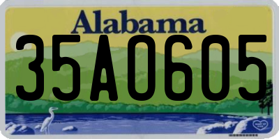 AL license plate 35AO605