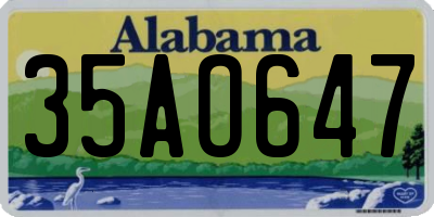 AL license plate 35AO647