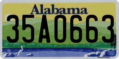 AL license plate 35AO663