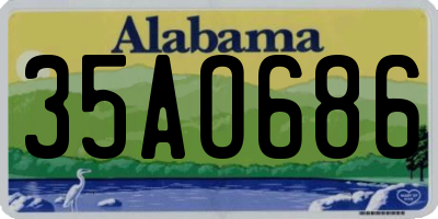 AL license plate 35AO686