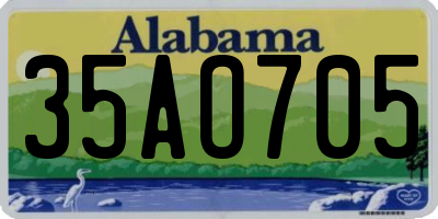 AL license plate 35AO705