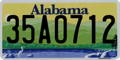 AL license plate 35AO712