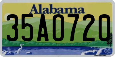 AL license plate 35AO720