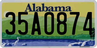 AL license plate 35AO874