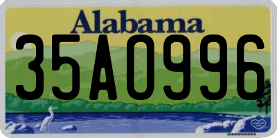 AL license plate 35AO996