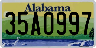 AL license plate 35AO997