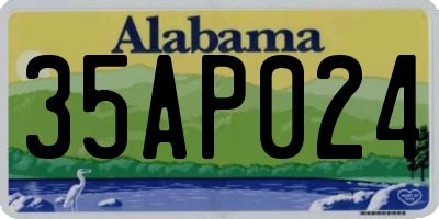 AL license plate 35AP024