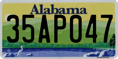 AL license plate 35AP047