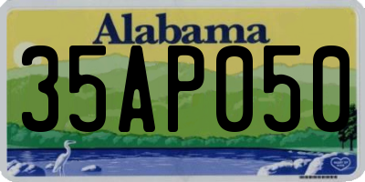 AL license plate 35AP050