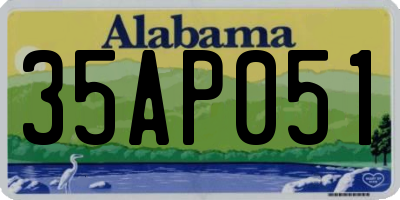 AL license plate 35AP051