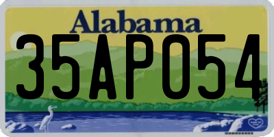 AL license plate 35AP054