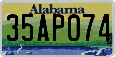 AL license plate 35AP074