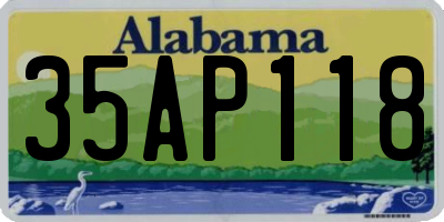 AL license plate 35AP118