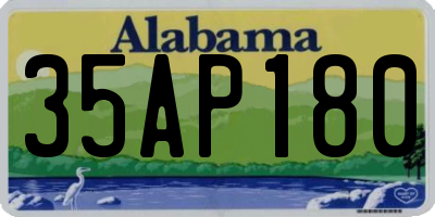 AL license plate 35AP180