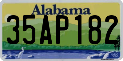 AL license plate 35AP182