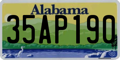 AL license plate 35AP190