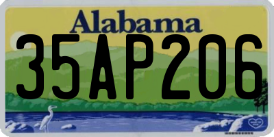 AL license plate 35AP206