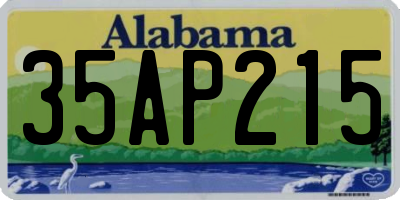 AL license plate 35AP215