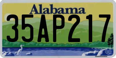 AL license plate 35AP217