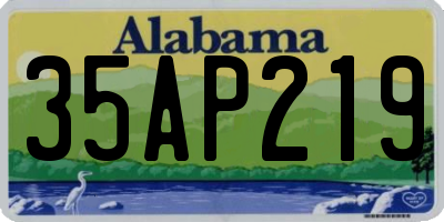 AL license plate 35AP219