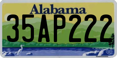 AL license plate 35AP222
