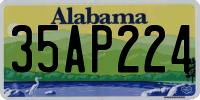 AL license plate 35AP224