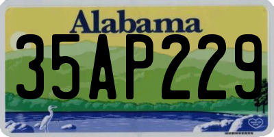 AL license plate 35AP229