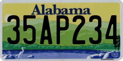 AL license plate 35AP234