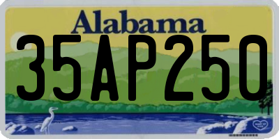 AL license plate 35AP250