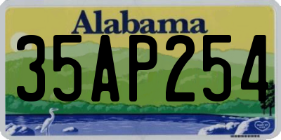 AL license plate 35AP254