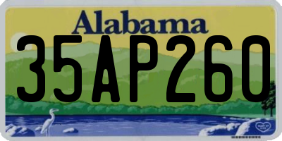 AL license plate 35AP260