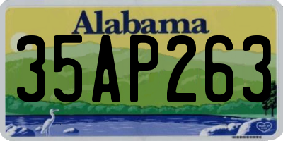 AL license plate 35AP263