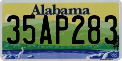 AL license plate 35AP283