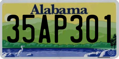 AL license plate 35AP301