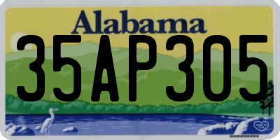 AL license plate 35AP305