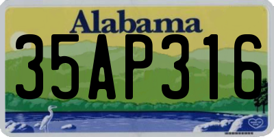 AL license plate 35AP316