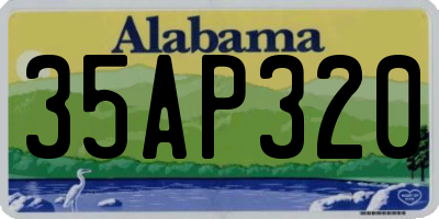 AL license plate 35AP320