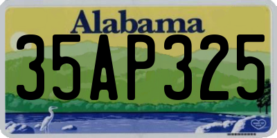 AL license plate 35AP325