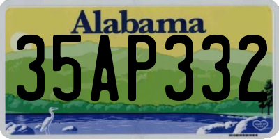 AL license plate 35AP332
