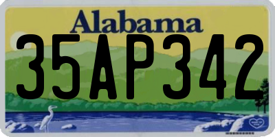 AL license plate 35AP342
