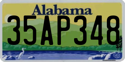 AL license plate 35AP348