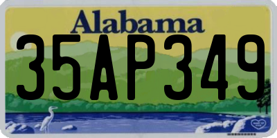 AL license plate 35AP349
